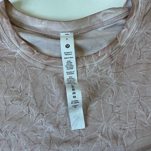 Lululemon Cates T-Shirt Summit Wash Smoky Topaz 2 - Picture 3 of 6